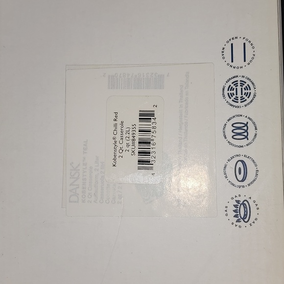 Dansk Red Kobenstyle Chili Red Enamel Pot W/ Trivet Lid NIB Lenox 2 Qt Vintage - Picture 11 of 14